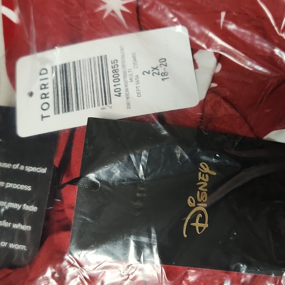 NWT TORRID ROMPER - DISNEY MINNIE MICKEY MOUSE - POLKA DOT STAR PRINT AMERICANA - Picture 12 of 16